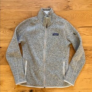 Patagonia Cream/Grey Better Sweater full zip up Women's Jacket